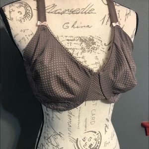 Brown spotted bra